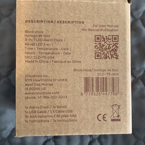 cloudnola Other Nib Block Clock From Cloudnola Marble Design Poshmark